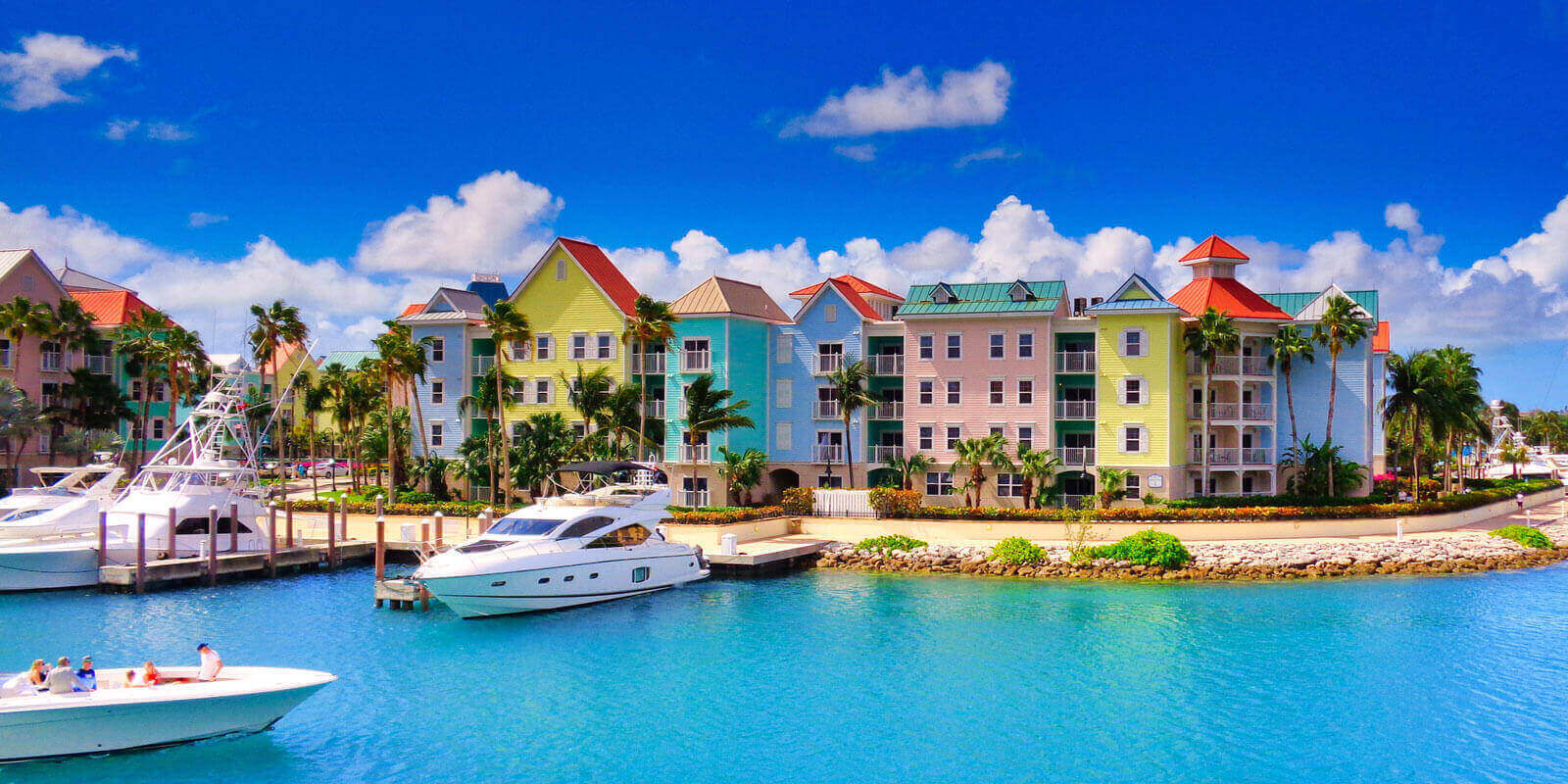 Colorful Houses in Bahamas